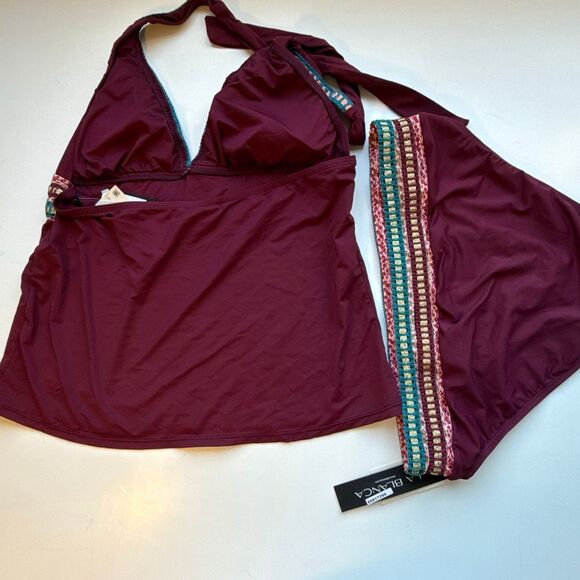 NWT La Blanca halter tankini and matching bottom swimwear. Size 16 - Picture 5 of 9